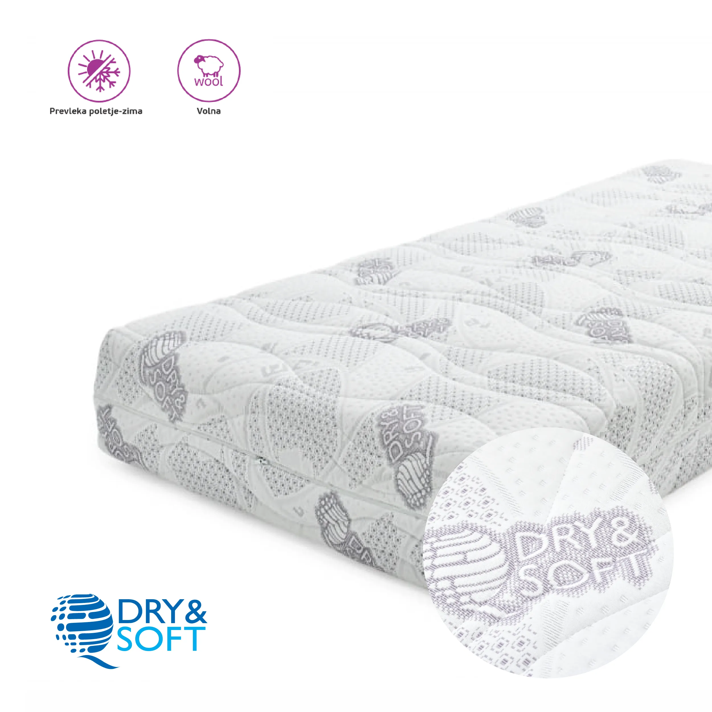 Vzmetnica Dalia Plus | 25 cm | soft/hard | QDry& Soft tretma